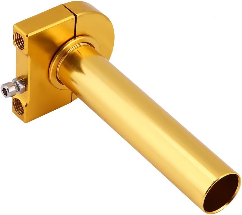 7/8" Turn Twist Throttle Handle Bar Throttle Tube Universal Gold for Motorcycle