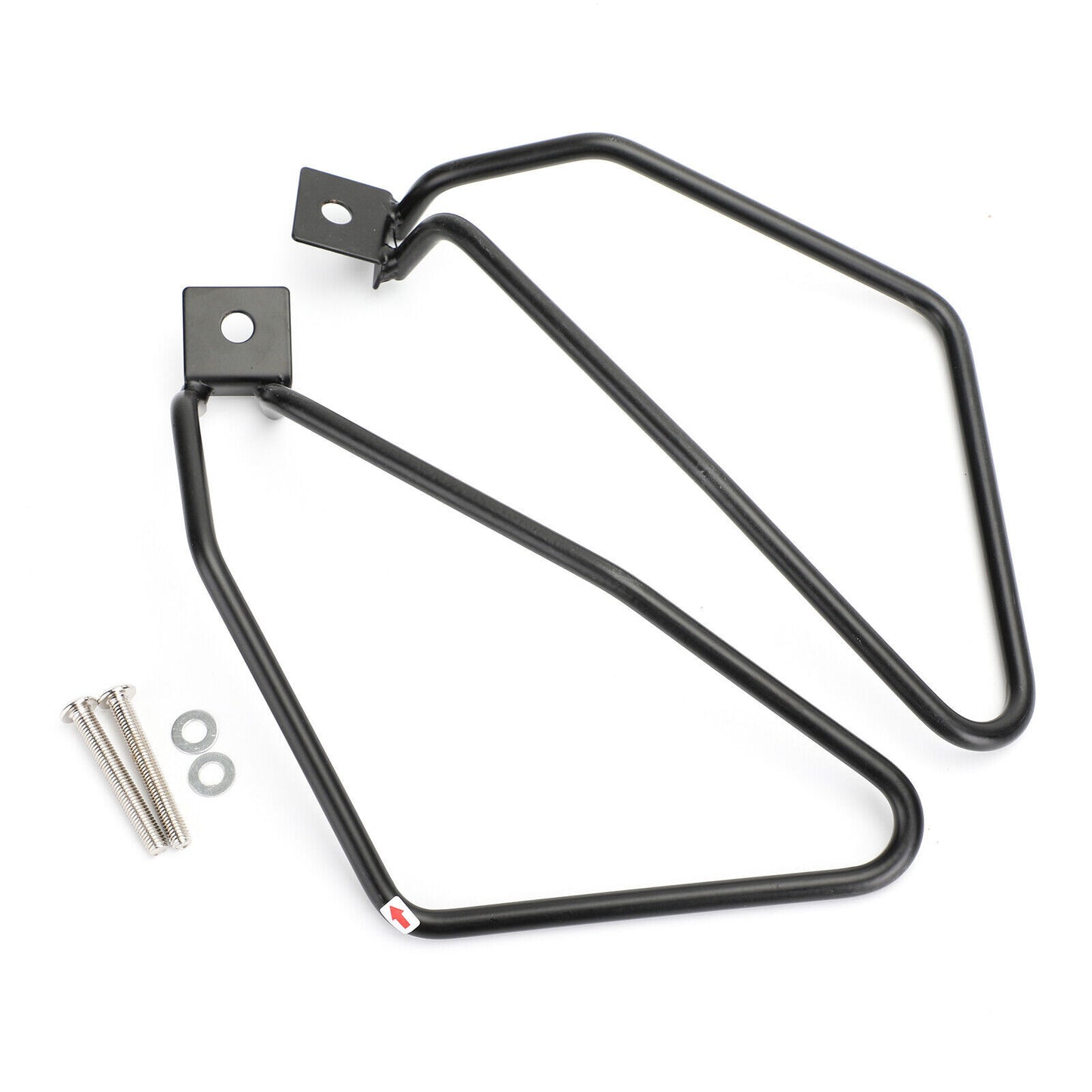 Black Saddlebag Support Bars Mount Brackets for Sportster 883 Iron XL883N