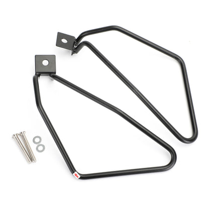 Black Saddlebag Support Bars Mount Brackets for Sportster 883 Iron XL883N