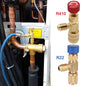 2PCS R410 R22 Refrigerant Service Charging Shut off Adapter Control Valve HVAC