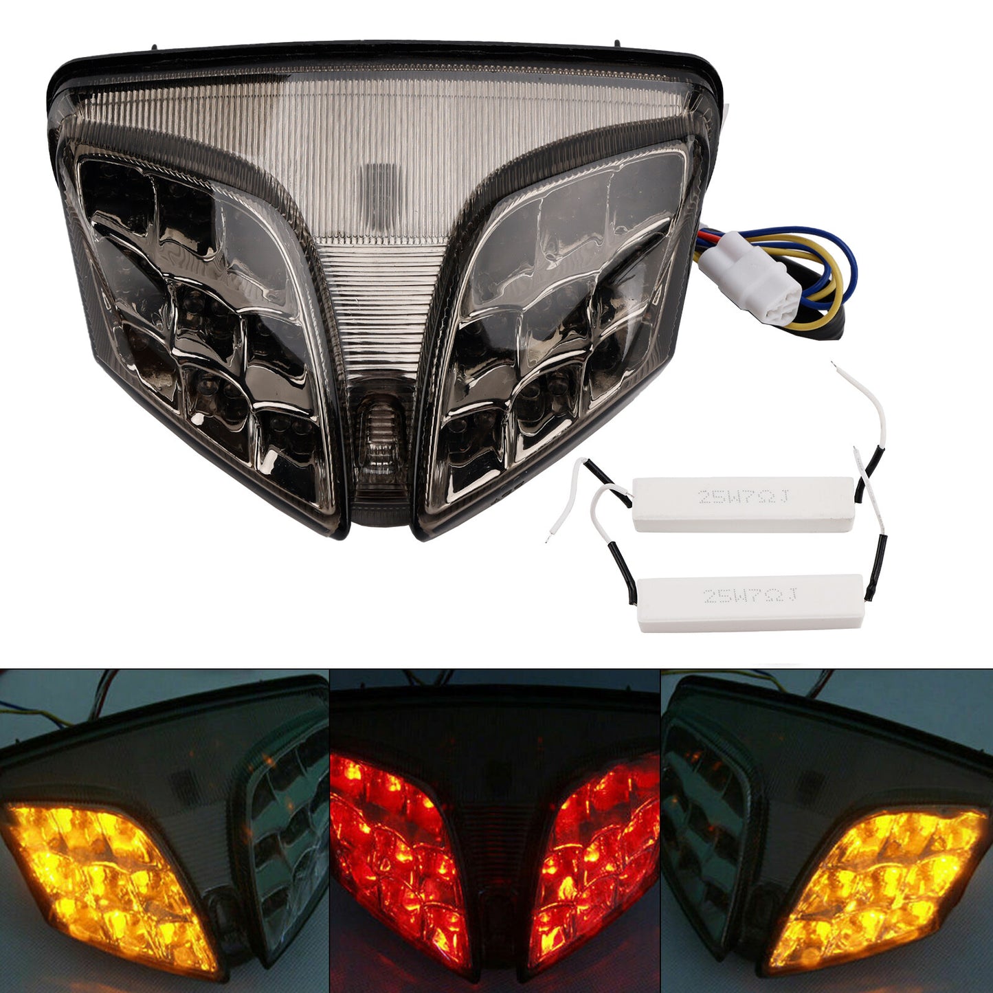 Integrated LED TailLight Turn Signals for Suzuki GSXR 600/750 08-11 GSXR1000 S E