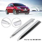 Pair Chrome Front Bumper Upper Grill Moulding Trim For Fiat 500 2007-2015 US