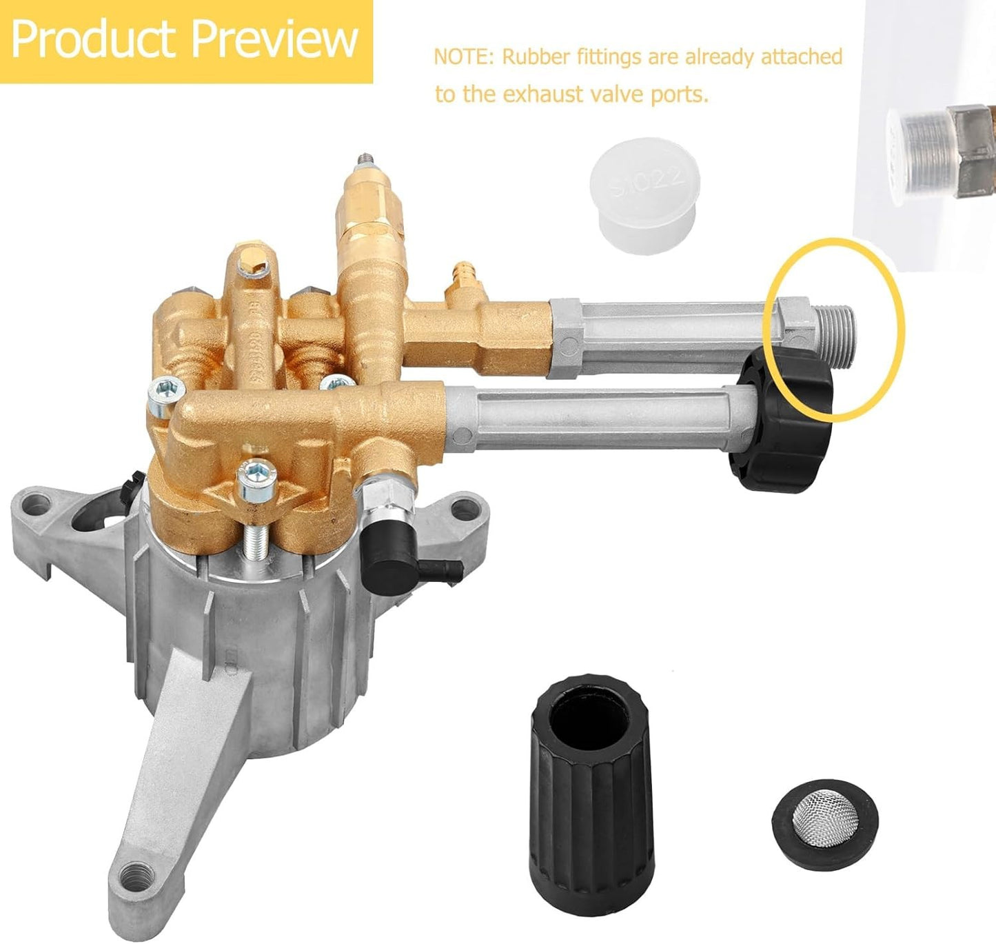 7/8" Shaft 2800 PSI 2.5 GPM Pressure Washer Pumps For AR 202605GS RMW25G28-EZ