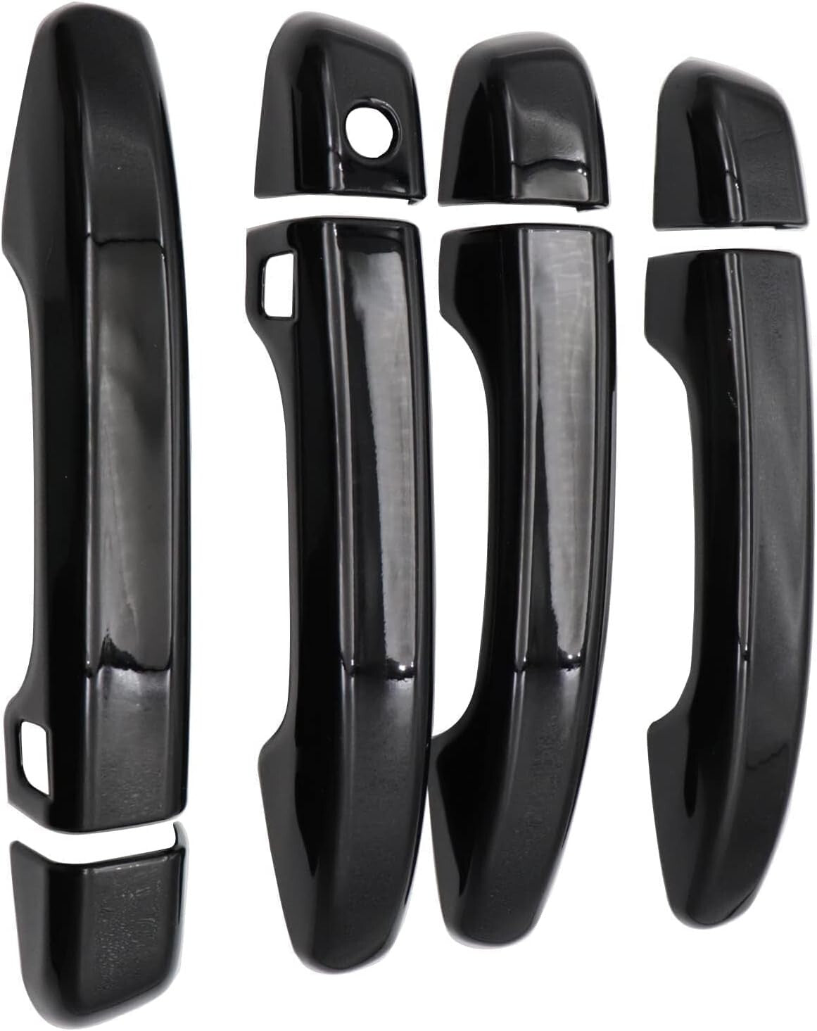 For 2018-2022 Honda Accord GLOSS BLACK Door Handle Covers WITH Front Smartkey
