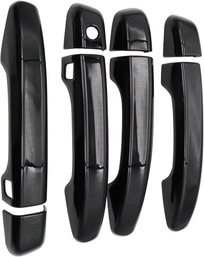 For 2018-2022 Honda Accord GLOSS BLACK Door Handle Covers WITH Front Smartkey