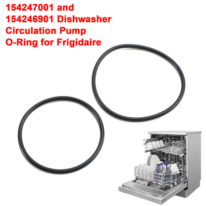 154247001 and 154246901 Dishwasher Circulation Pump O-Ring for Frigidaire··