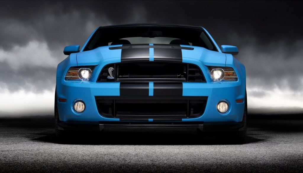 11" BLACK CARBON FIBER VINYL RALLY STRIPES RACING STRIPE For FORD MUSTANG COBRA