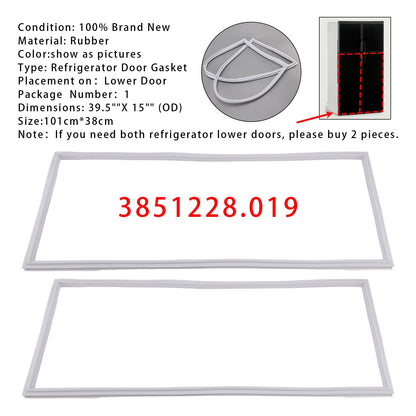 2PCS RV Refrigerator Door Gasket 3851228019 Lower Door For Dometic RM1350