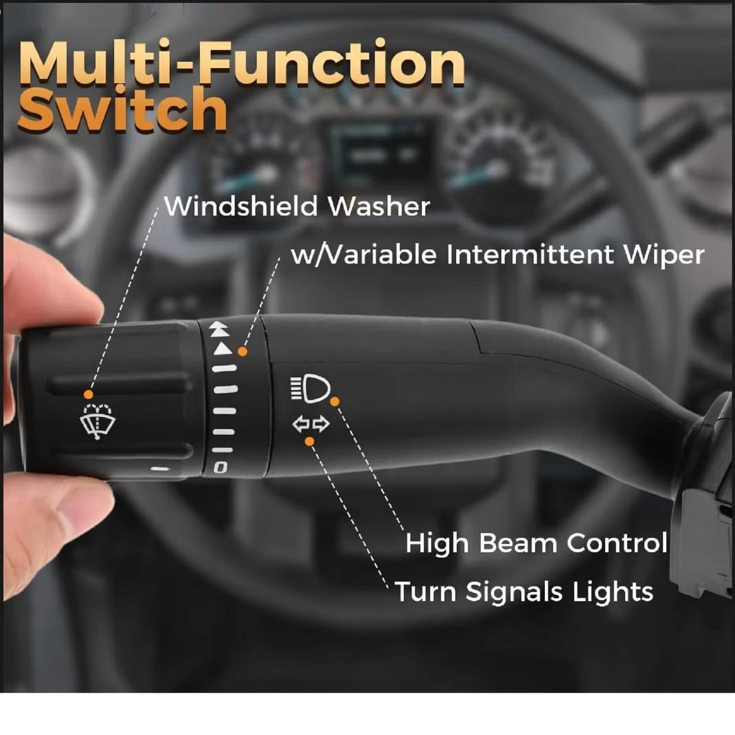 SW7016 Turn Signal Wiper Switch for 13-16 Ford F150 F250 F350 F450 F550 Taurus