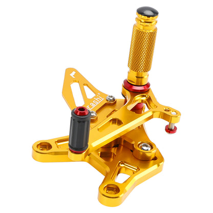 CNC Aluminum Rearsets Footpegs Gold Fits Kawasaki Ninja ZX6R ZX636 2024-25