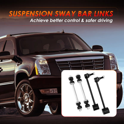 Front Rear Sway Bar Links For Chevy Tahoe Suburban 1500 Avalanche Yukon Cadillac