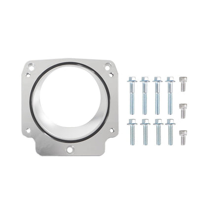 Aluminum Manifold Throttle Body Adapter Plate 3 Bolt Intake to 4 Bolt TB for LS