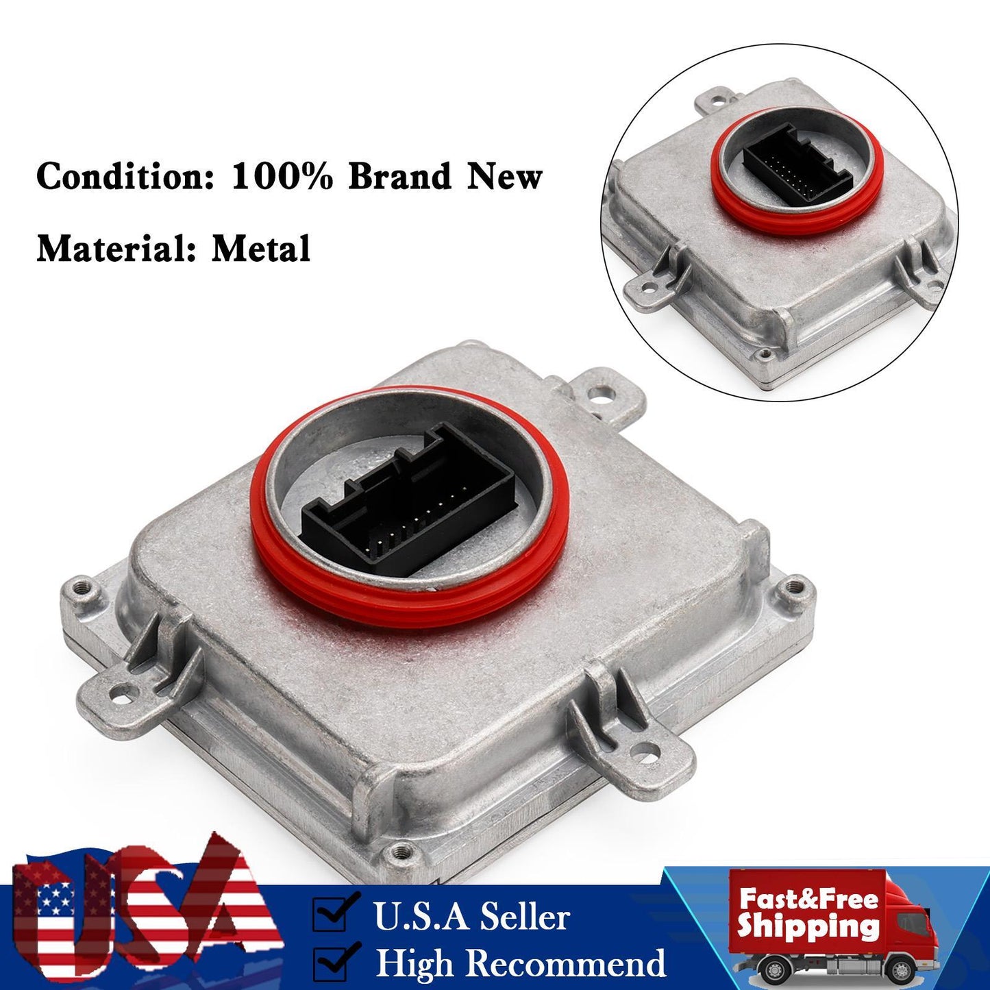 Xenon Headlight Ballast Control Unit 4G0907397Q For AUDI A6 C7 Q3 8U A3 8V US