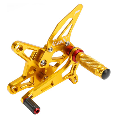 CNC Aluminum Rearsets Footpegs Gold Fits Kawasaki Ninja ZX6R ZX636 2024-25