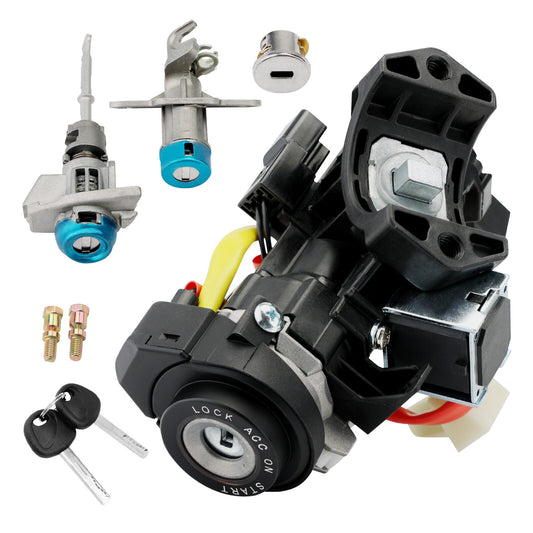 Solid Spare Ignition Lock Cylinder Switch & Cylinder Housing w/ Key For 15-19 Hyundai Sonata