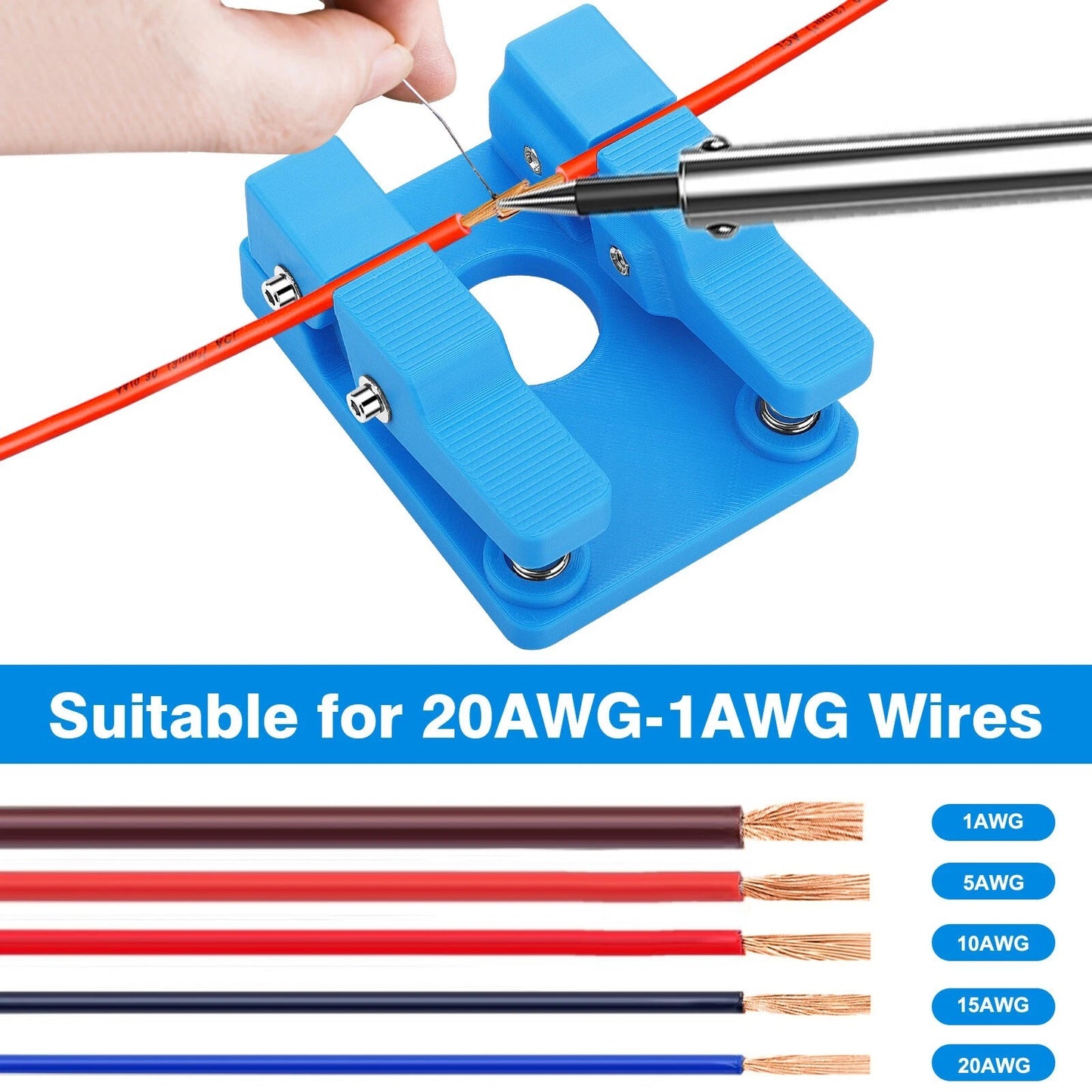 Welding Soldering Station Silicone Wire Clamp Bracket Worktable Retaining Clip