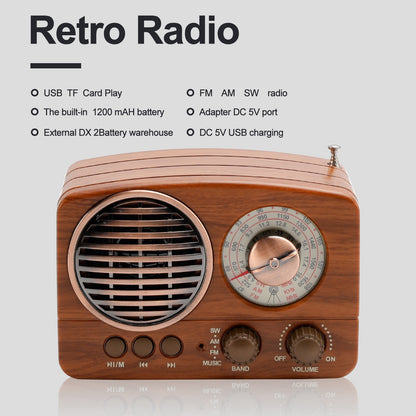 Retro-Style Decorative Radio Mini Multifunction Music Player Bluetooth Speaker*