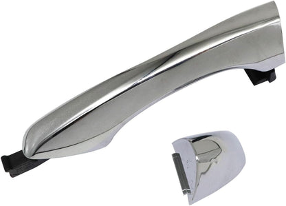 Exterior Door Handle Rear Left Driver Side For 2016-2020 Kia Sorento Chrome