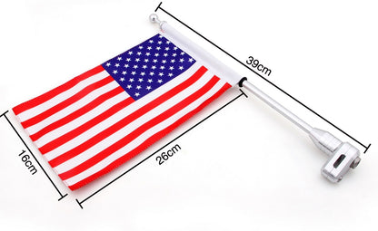 Luggage Rack Vertical Flag Pole American For Honda GoldWing GL1800 2001-2012 USA