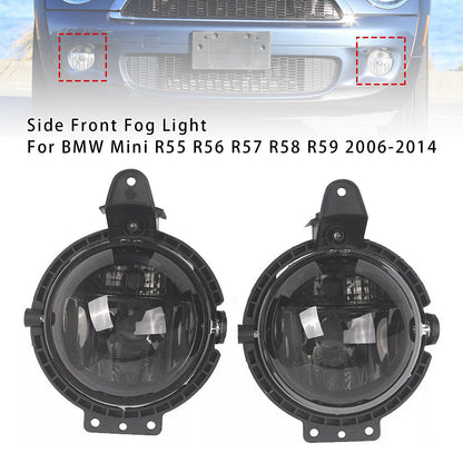 Pair Front Bumper Fog Light For Mini R55 R56 R58 R59 R60 63172751295 Smoke Lens