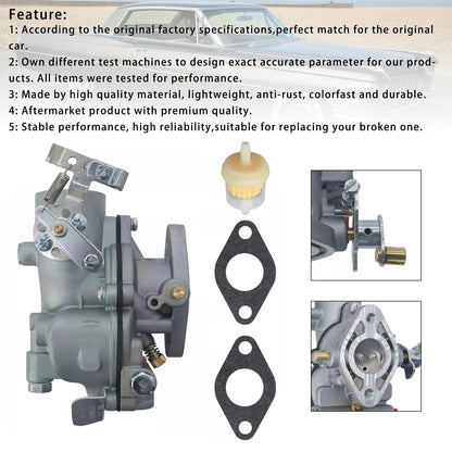 12098 Carburetor For Wisconsin L63S1 (VH4D) 2-1/4" Mount 1957-1976*