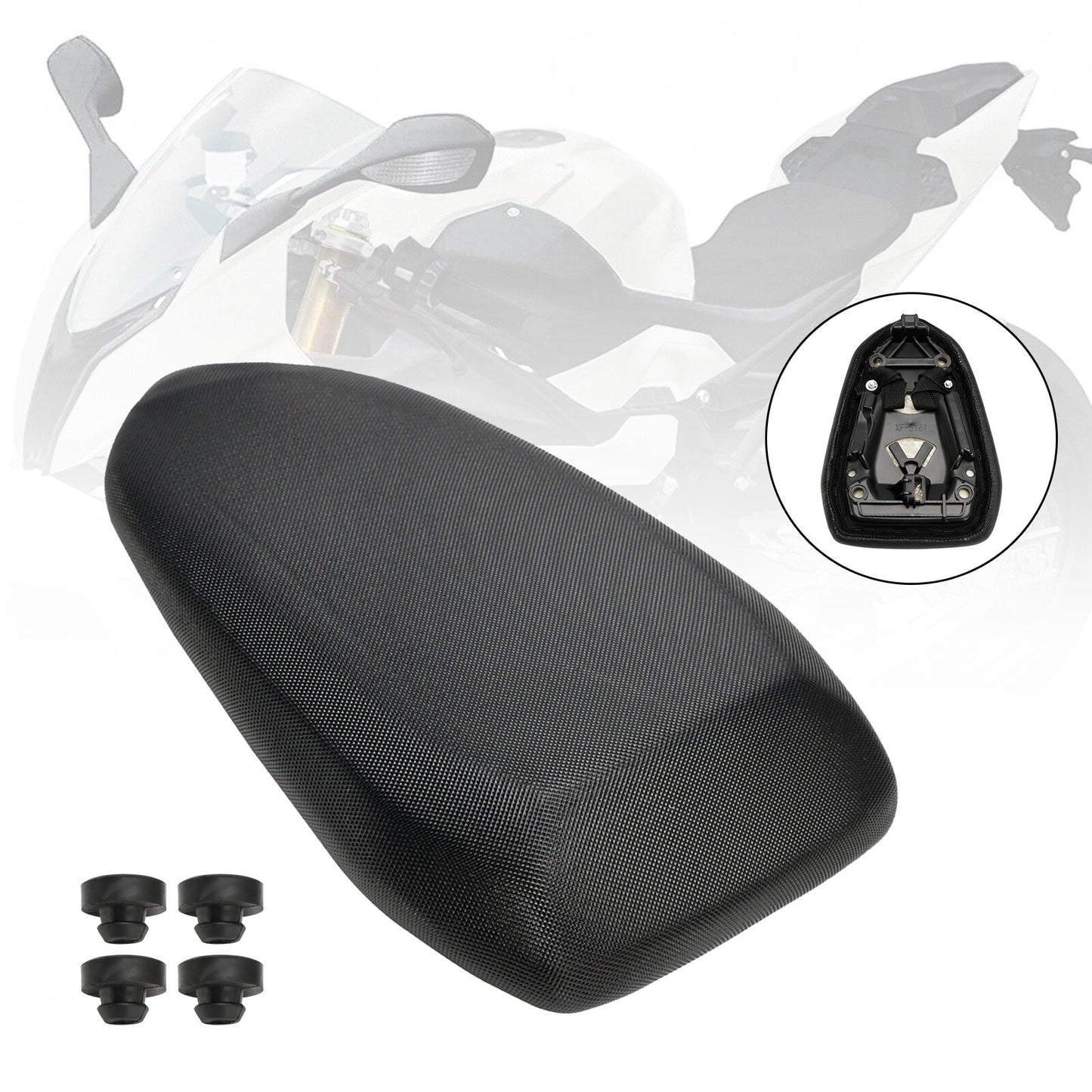 Black Rear Passenger Seat Cushion Fit for BMW S1000RR S1000 RR 19-24 2023