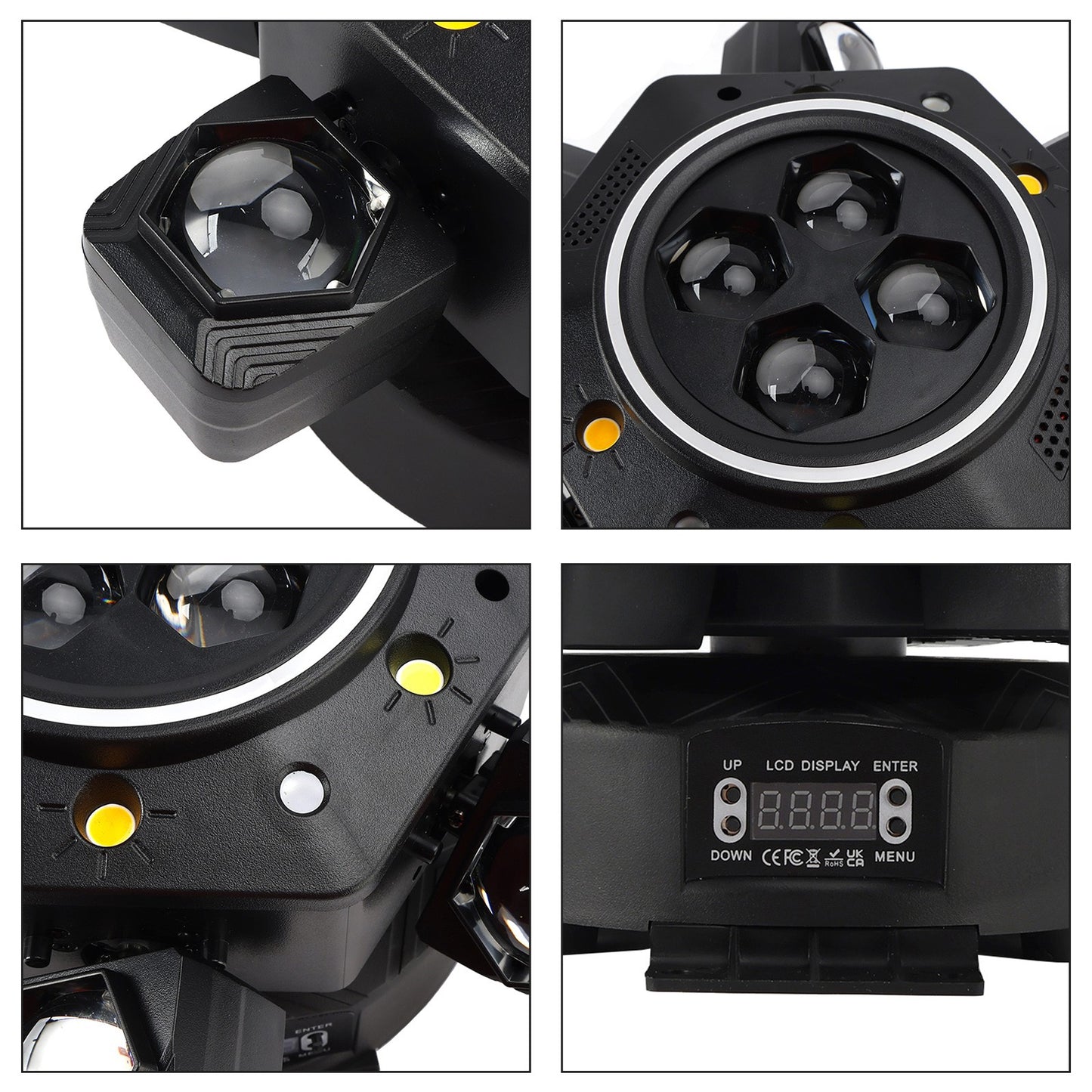 10 LED RGBW Moving Head Strobe Light Laser Stage Lighting Beam DMX Disco DJ
