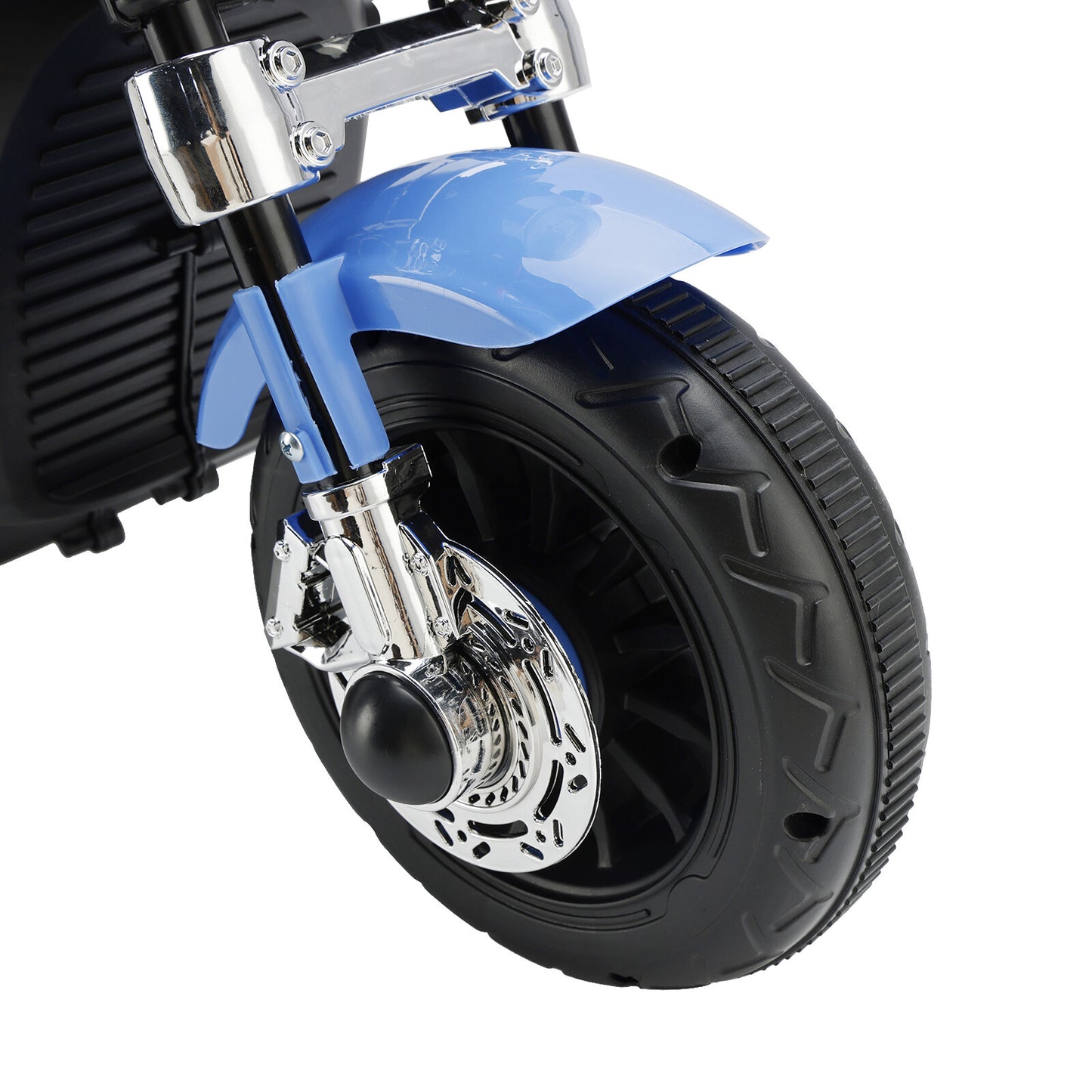 3 Wheel Kids Ride On Motorcycle 6V Powered Electric Dual Drive Toy Car Blue