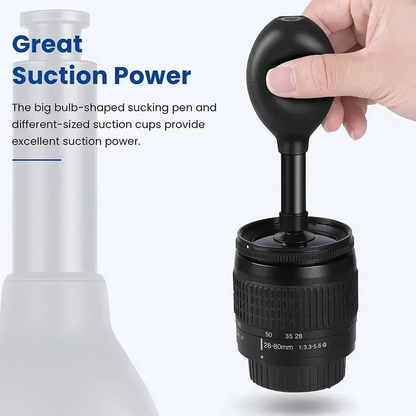 Camera Lens Repair Tool Kit Lens Sucker Kit Lens Suction Cup Pen Antistatic