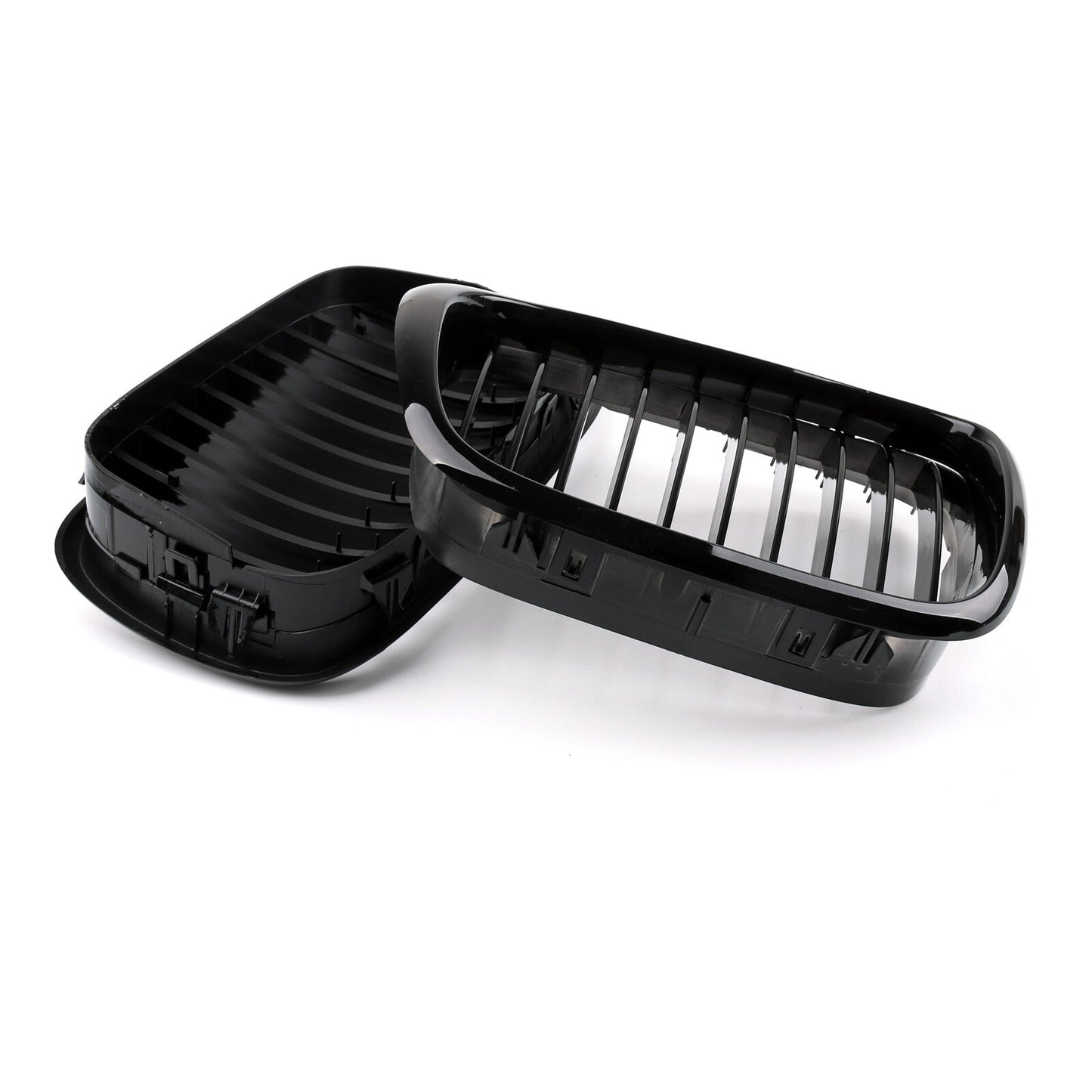Front Fence Grill Grille Gloss Black For BMW 5-Series E39 2001 2002 2003 2004