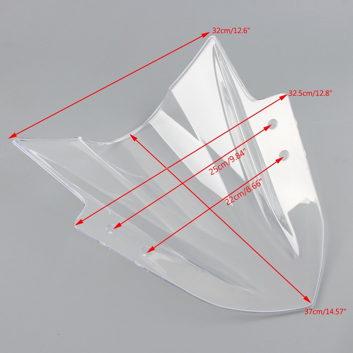WindScreen Windshield Double Bubble Fit Kawasaki Ninja 300 EX300 2013-2017 2016