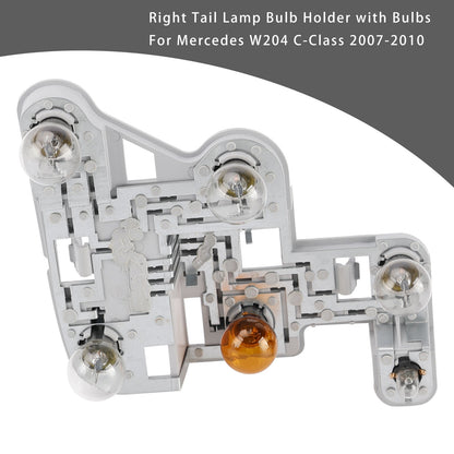 Right Tail Lamp Bulb Holder with Bulbs For Mercedes W204 C-Class 2007-2010#