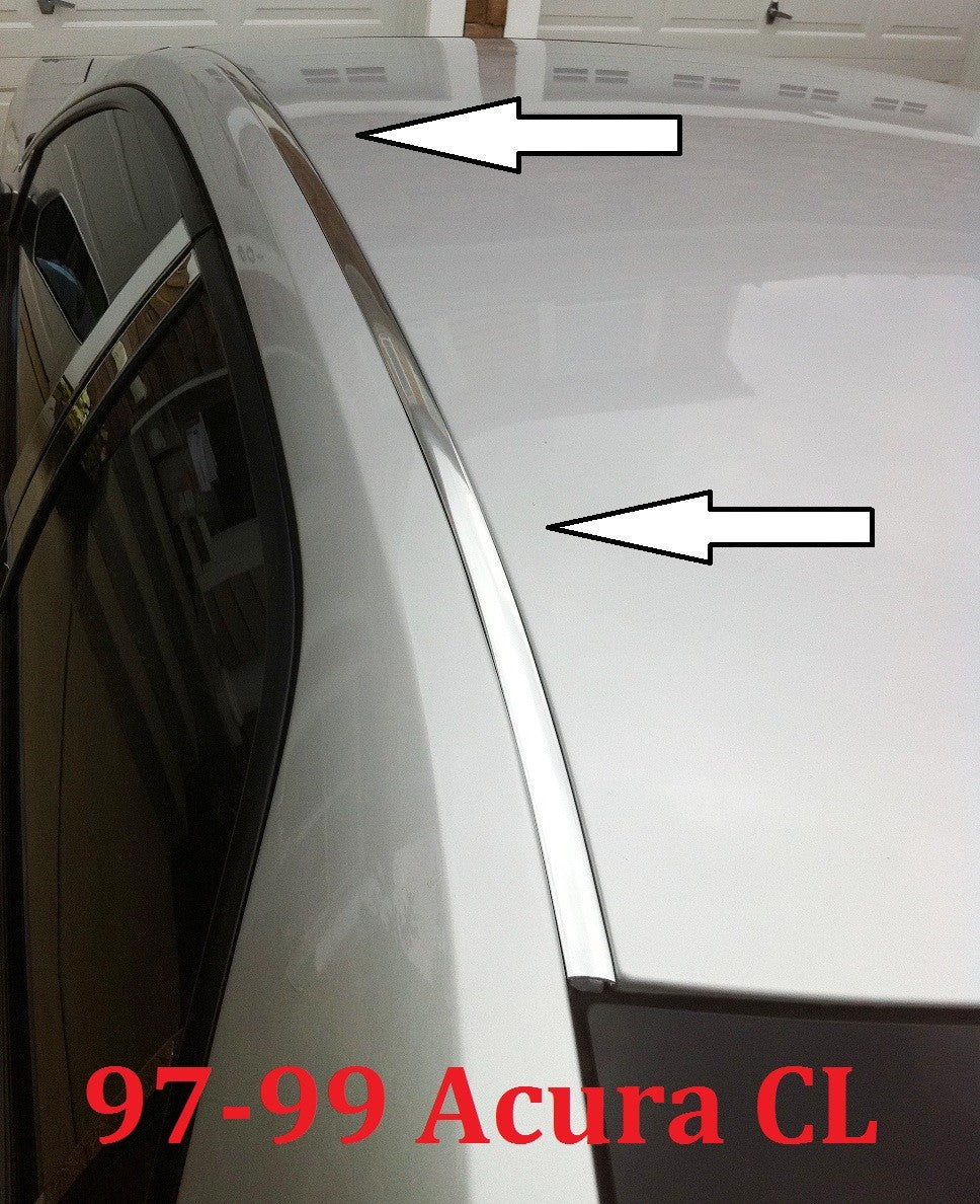 For 1997-1999 ACURA CL CHROME ROOF TOP TRIM MOLDING KIT