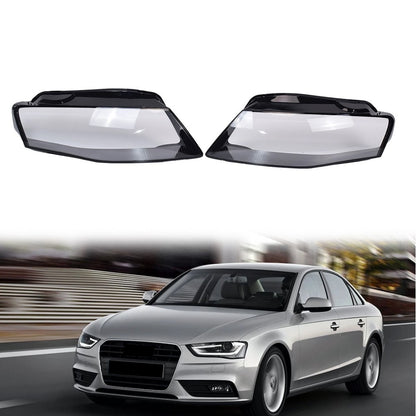For 2009-2012 Audi A4 2PCS Left & Right  Headlamp Cover Headlight Lens Cover