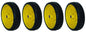 Solid Spare (4) Oregon 72-115 Wheel, 8 x 200 Semi Pneumatic Wheels