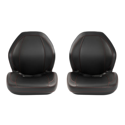 Solid Spare 2PCS Black Sewn Bucket Seats For Yamaha Rhino 450 660 700 #5UG-F4710-00-00
