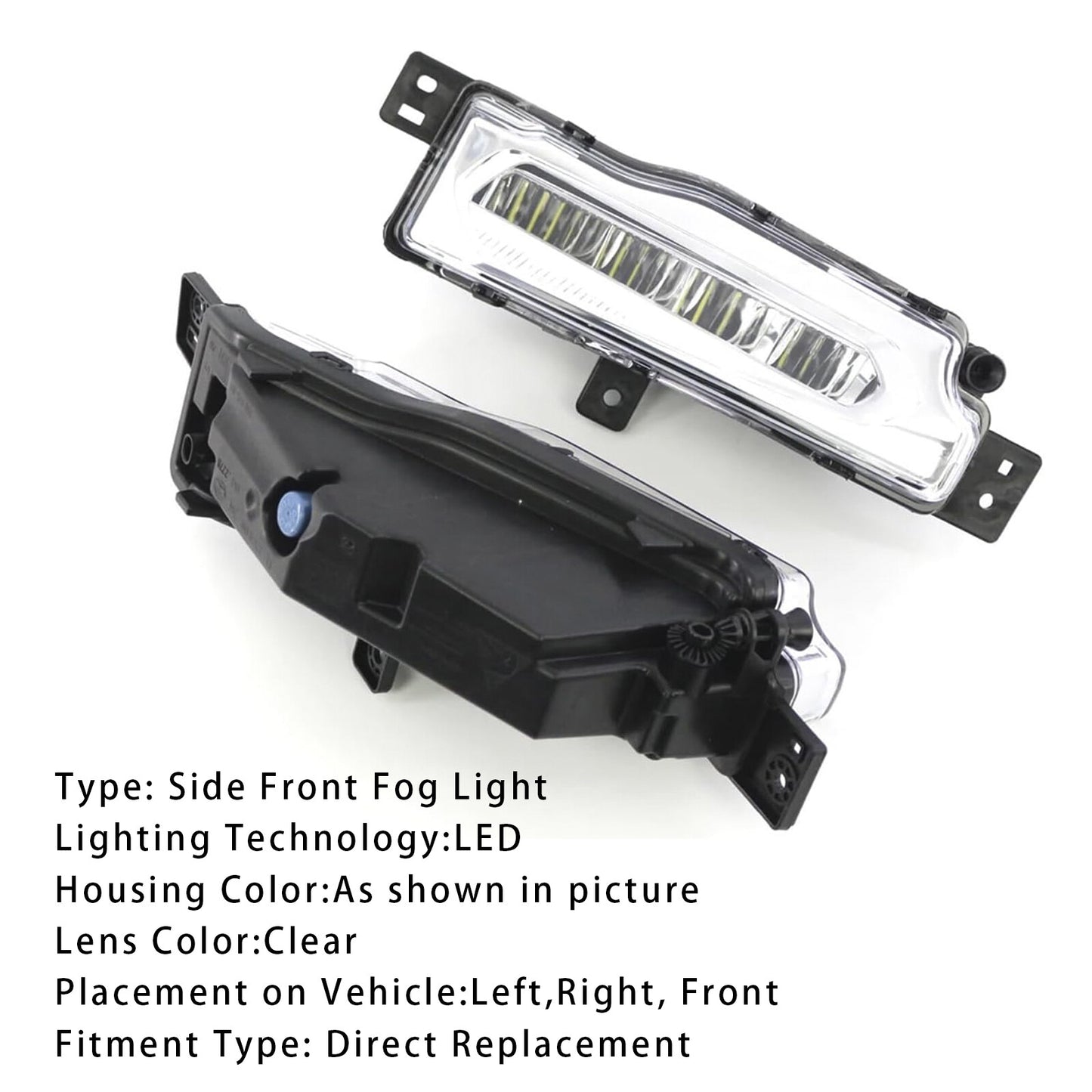 Pair LED Front Bumper Fog Lights For BMW X3 G01 G08 X4 G02 2018-2019 63177412528