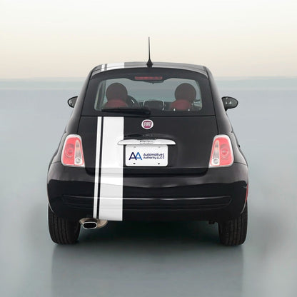 6" OFFSET VINYL RALLY STRIPES RACING STRIPE + BONUS INSTALL KIT For FIAT 500
