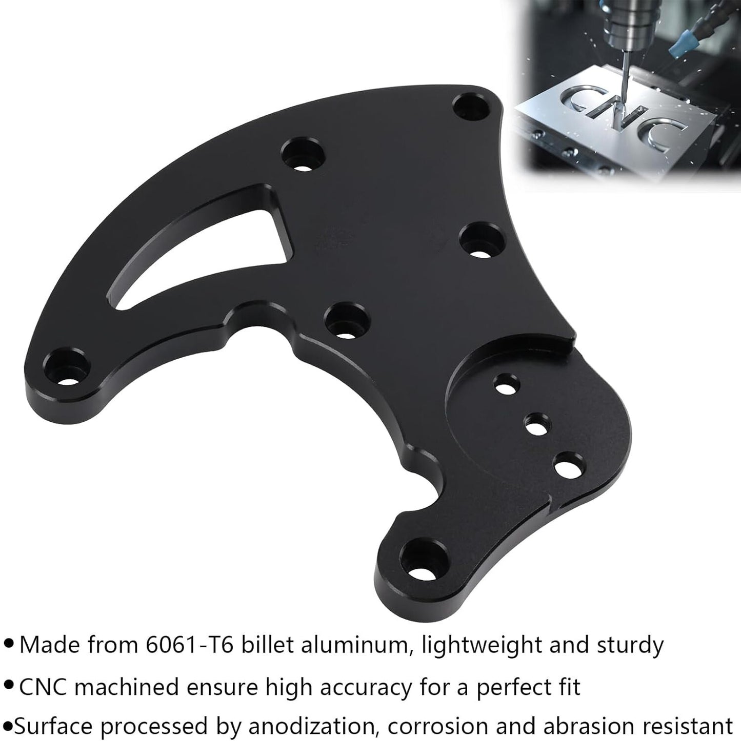 High Mount AC Bracket For LS1 LS2 LS3 LS6 Swap For Vortec Truck Engines LQ R4 LS