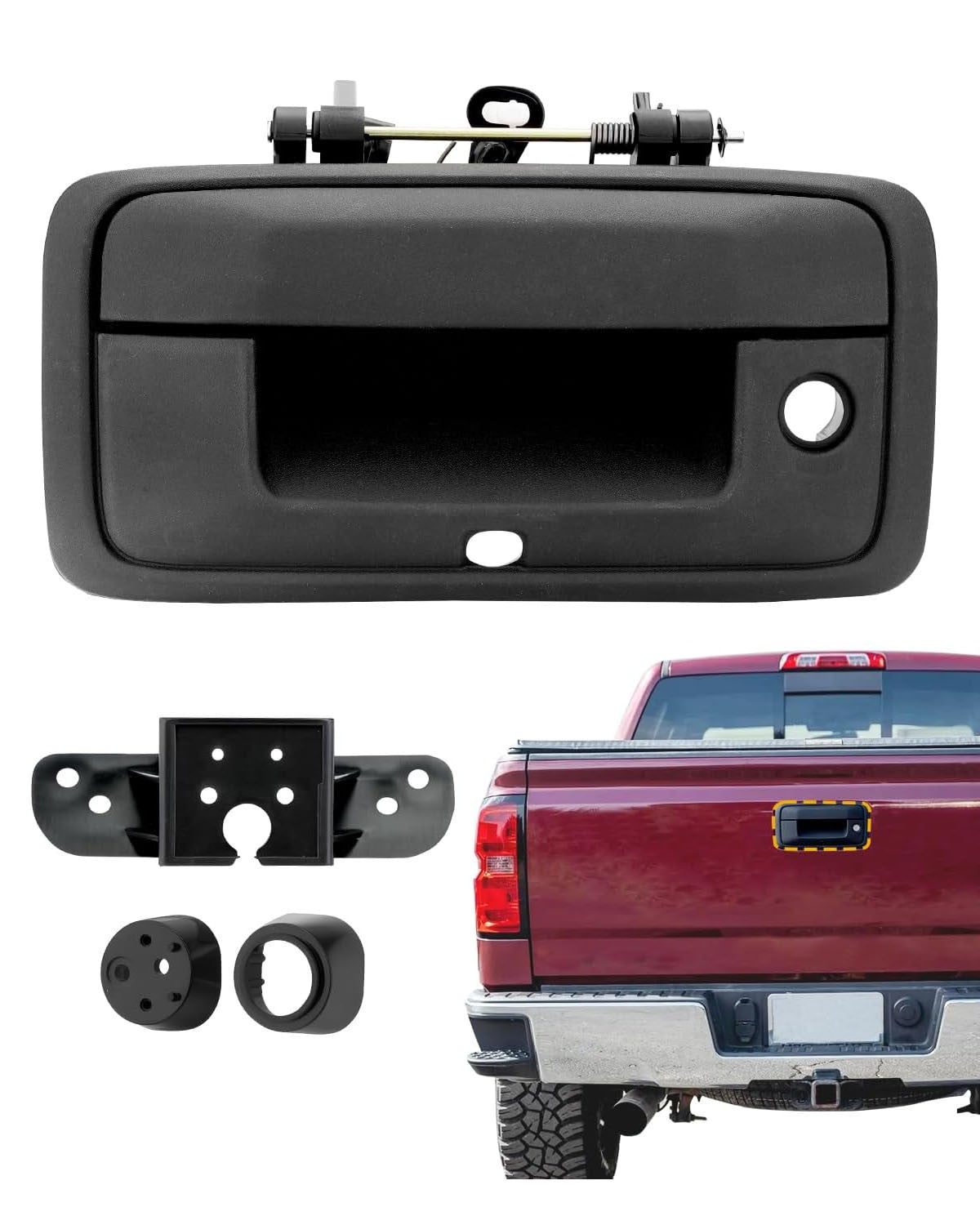23128692 Tailgate Handle w/ Camera Hole Fit 2014-2015 Chevy Silverado GMC Sierra