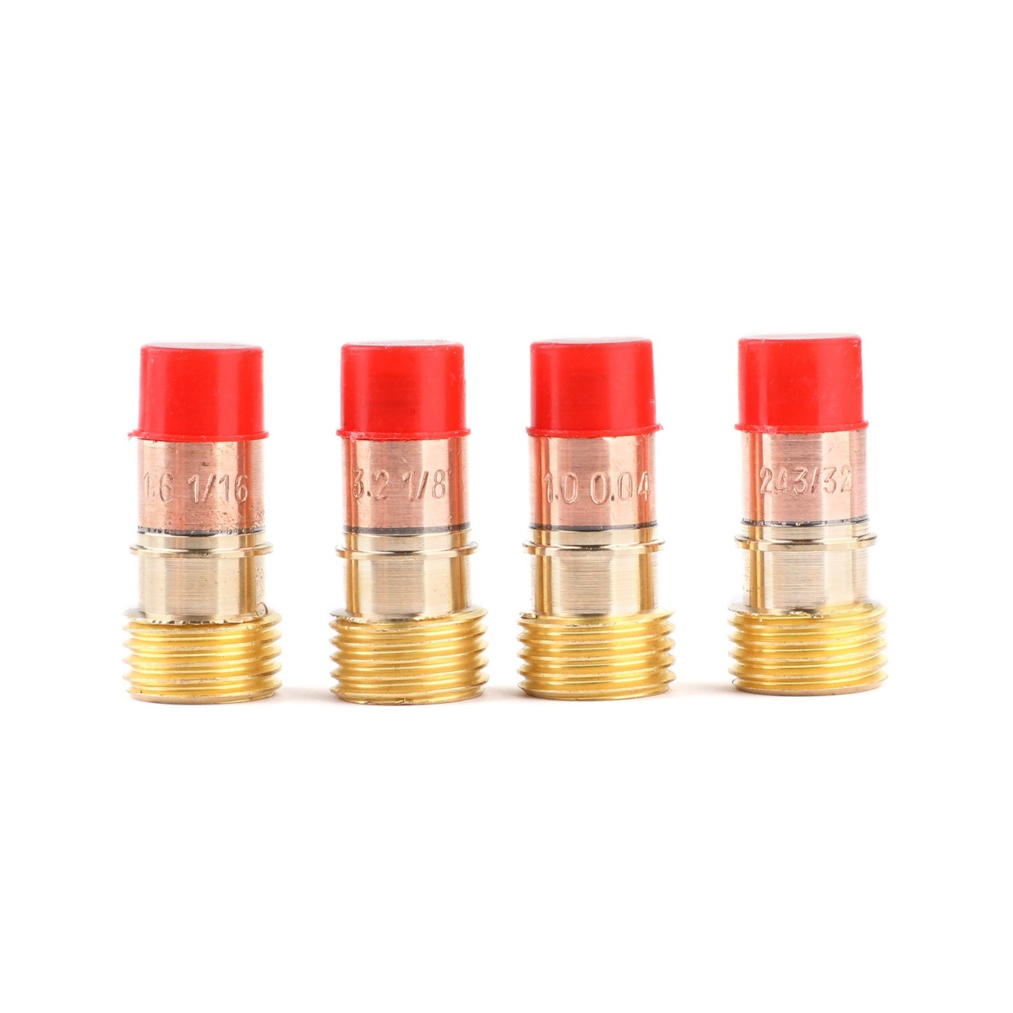 30Pcs TIG Welding Stubby Gas Lens  Cup Kit Fits For Tig WP-17/18/26 Torch