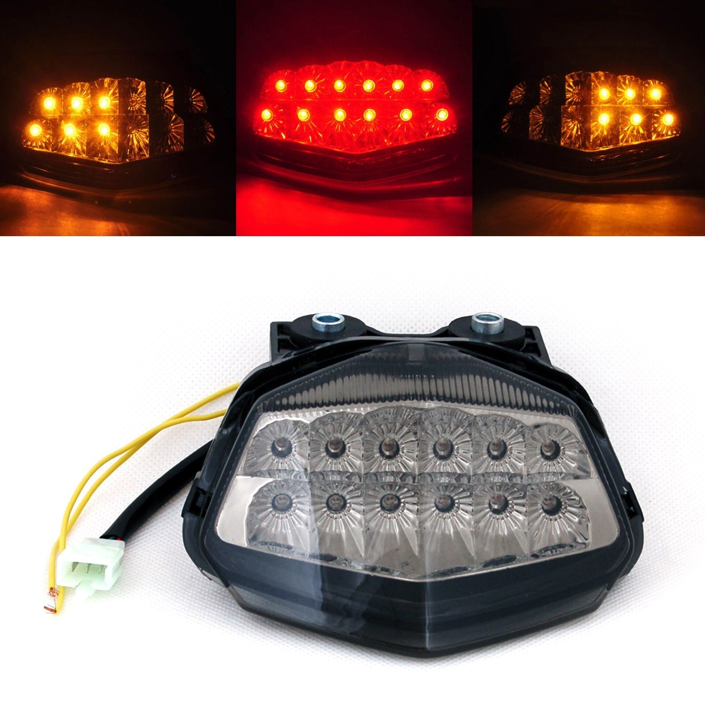 Smoke Brake Tail Light Turn Signals LED Integrated For KAWASAKI Ninja 250R EX250