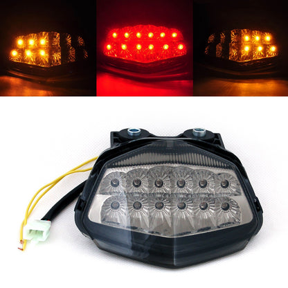 Smoke Brake Tail Light Turn Signals LED Integrated For KAWASAKI Ninja 250R EX250
