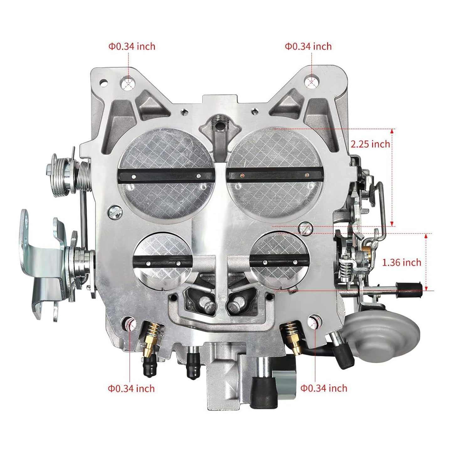 Quadrajet Carburetor Fit For Chevy 327 350 427 454 750 CFM 4 Barrel 4MV