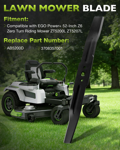 3X AB5200D Blades For EGO Power+ 52" Z6 Zero Turn Riding Mower ZT5200L ZT5207L
