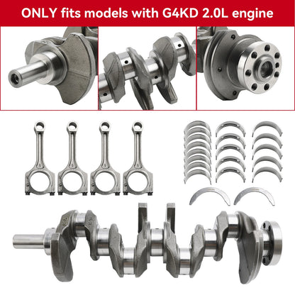 G4KD 2.0L Engine Rebuild Kit-Crankshaft Con Rod Bearing Kit for Hyundai Kia