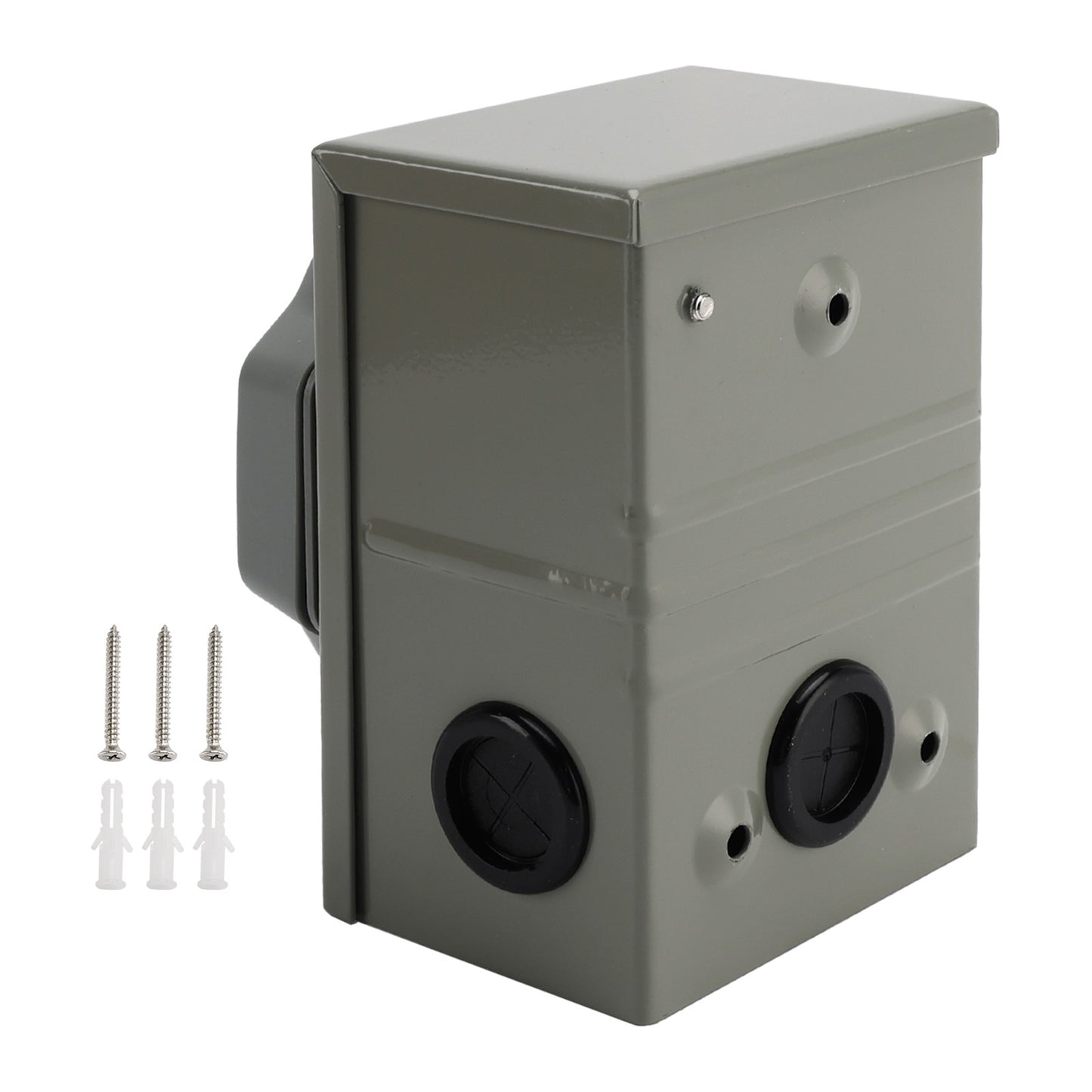 RV 50 Amp Power Inlet Box Receptacle 3 Prong Locking Plug with LED Light