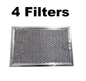 Solid Spare (4) Replacement Range Hood Vent Grease Filter PFIL-B002MRE0 Fits Sharp Models