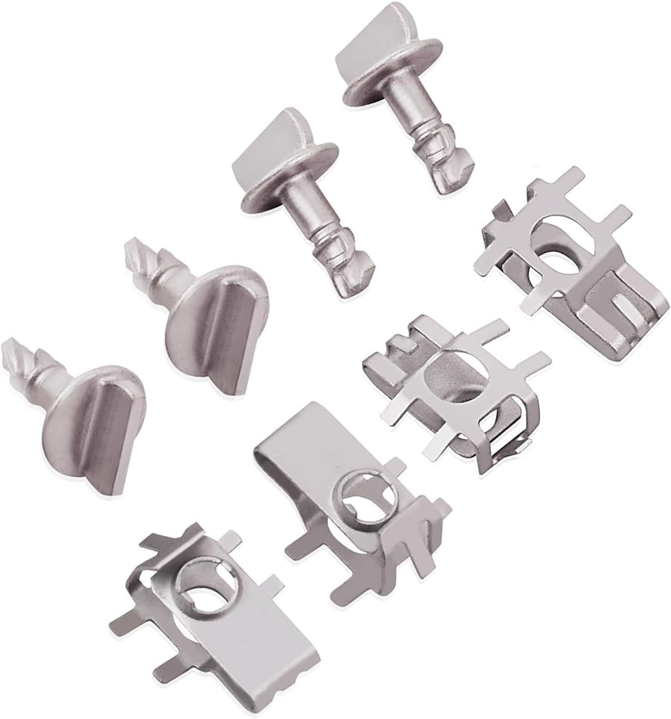 4X Shield Cover Retainer Thumb Pins & 4 Nuts for Ford F150 Edge Explorer Zinc US