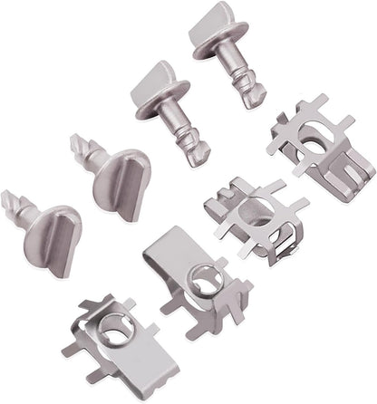 4X Shield Cover Retainer Thumb Pins & 4 Nuts for Ford F150 Edge Explorer Zinc US